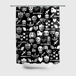 Шторка для ванной UNDERTALE PATTERN БЕЛЫЙ