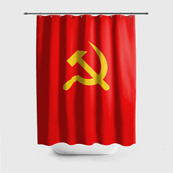 Шторка для душа Красный Советский союз, цвет: 3D-принт