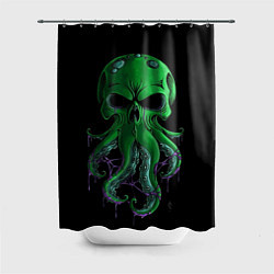 Шторка для ванной 3D морской житель