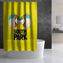 Шторка для душа South Park - Южный парк персонажи, цвет: 3D-принт — фото 2