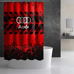 Шторка для душа Audi шины, цвет: 3D-принт — фото 2