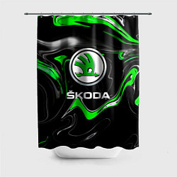 Шторка для ванной Skoda: Auto Logo