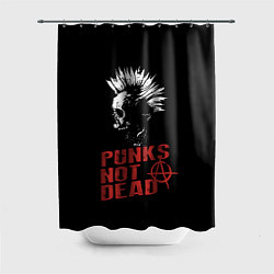 Шторка для душа Punks Not Dead, цвет: 3D-принт