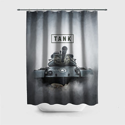 Шторка для душа TANK, цвет: 3D-принт