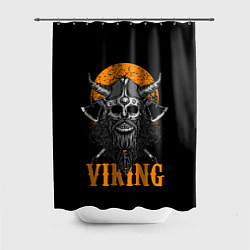 Шторка для ванной ЧЕРЕП ВИКИНГА VIKINGS SKULL