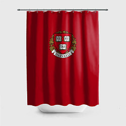 Шторка для душа Harvard University - логотип, цвет: 3D-принт