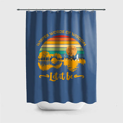Шторка для душа Let it be The Beatles 3D, цвет: 3D-принт