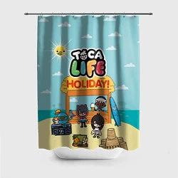 Шторка для душа Toca Life Holiday!, цвет: 3D-принт