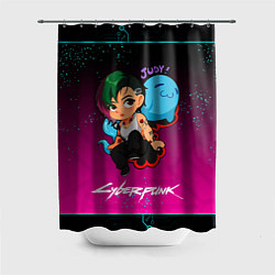 Шторка для душа Judy art cyberpunk2077, цвет: 3D-принт