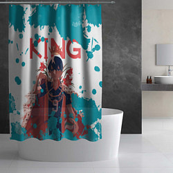 Шторка для душа Король Тобио, цвет: 3D-принт — фото 2