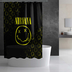 Шторка для душа NIRVANA логотипы, цвет: 3D-принт — фото 2