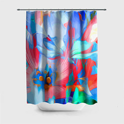 Шторка для душа Fashion floral pattern, цвет: 3D-принт