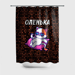 Шторка для душа Оленька КОШЕЧКА Космос, цвет: 3D-принт