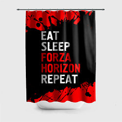 Шторка для ванной Eat Sleep Forza Horizon Repeat Краска