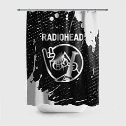 Шторка для душа Radiohead КОТ Краска, цвет: 3D-принт