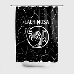 Шторка для ванной Lacrimosa КОТ Трещины