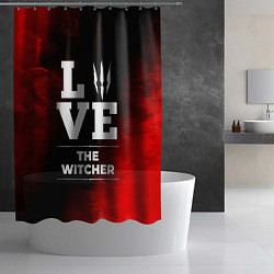Шторка для душа The Witcher Love Классика, цвет: 3D-принт — фото 2