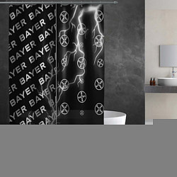 Шторка для душа BAYER - Молнии Паттерны, цвет: 3D-принт — фото 2
