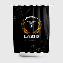 Шторка для душа Лого Lazio и надпись Legendary Football Club на те, цвет: 3D-принт