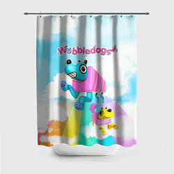 Шторка для душа Wobbledogs, цвет: 3D-принт
