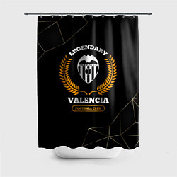 Шторка для ванной Лого Valencia и надпись Legendary Football Club на