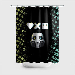 Шторка для ванной Love, Death and Robots Pattern