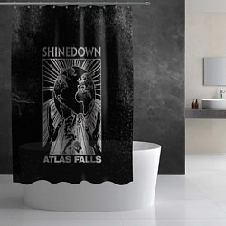 Шторка для душа Atlas Falls - Shinedown, цвет: 3D-принт — фото 2