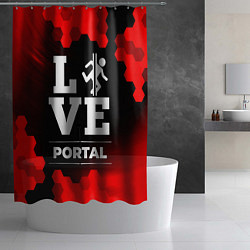 Шторка для душа Portal Love Классика, цвет: 3D-принт — фото 2