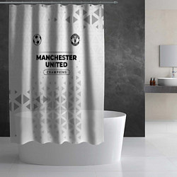 Шторка для душа Manchester United Champions Униформа, цвет: 3D-принт — фото 2