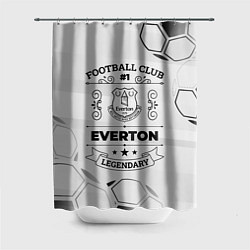 Шторка для душа Everton Football Club Number 1 Legendary, цвет: 3D-принт