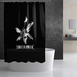 Шторка для душа Linkin Park белый, цвет: 3D-принт — фото 2