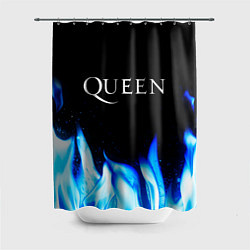 Шторка для ванной Queen Blue Fire