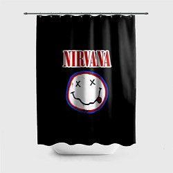 Шторка для душа Nirvana гранж, цвет: 3D-принт
