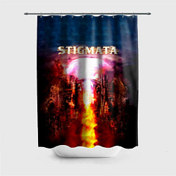 Шторка для душа Stigmata альбом, цвет: 3D-принт