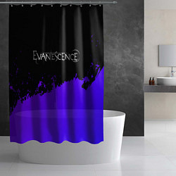 Шторка для душа Evanescence Purple Grunge, цвет: 3D-принт — фото 2