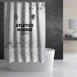 Шторка для душа Atletico Madrid Champions Униформа, цвет: 3D-принт — фото 2