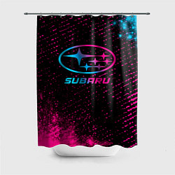 Шторка для душа Subaru Neon Gradient FS, цвет: 3D-принт