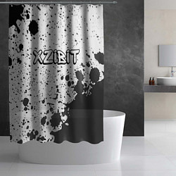 Шторка для душа Рэпер Xzibit в стиле граффити, цвет: 3D-принт — фото 2