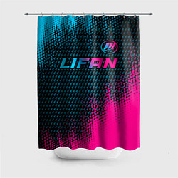 Шторка для душа Lifan Auto Neon Gradient, цвет: 3D-принт