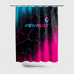 Шторка для ванной Renault - neon gradient: символ сверху