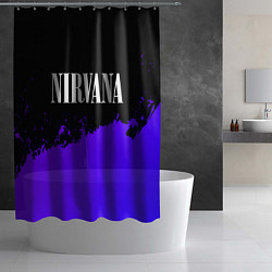 Шторка для душа Nirvana purple grunge, цвет: 3D-принт — фото 2