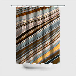 Шторка для ванной Colored wavy lines