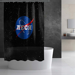Шторка для душа Леся Наса космос, цвет: 3D-принт — фото 2