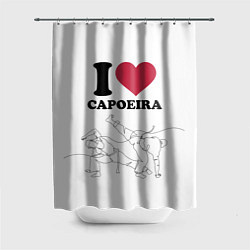Шторка для душа I love Capoeira Battle line graph, цвет: 3D-принт