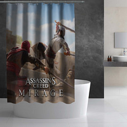 Шторка для душа Рошан Assassins creed Mirage, цвет: 3D-принт — фото 2