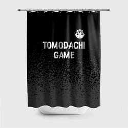Шторка для душа Tomodachi Game glitch на темном фоне: символ сверх, цвет: 3D-принт