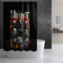 Шторка для душа Slipknot - artists, цвет: 3D-принт — фото 2