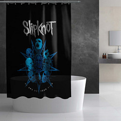 Шторка для душа Slipknot - pentagram, цвет: 3D-принт — фото 2