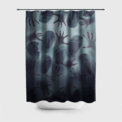 Шторка для душа Scary faces trying to get out, цвет: 3D-принт