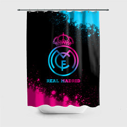 Шторка для ванной Real Madrid - neon gradient